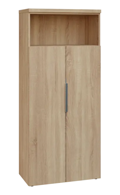 SIN 5 - 82DN kancelářská skříň, 2-dveřová/nika, 1820x800x400, dub bardolino